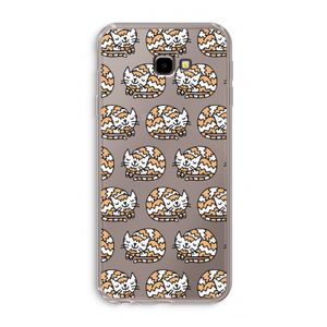 Slapende poes: Samsung Galaxy J4 Plus Transparant Hoesje