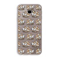 Slapende poes: Samsung Galaxy J4 Plus Transparant Hoesje