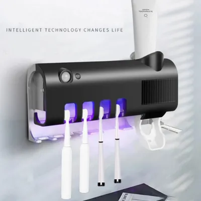 SolarBright UV Tandenborstelhouder met Tandpasta Dispenser