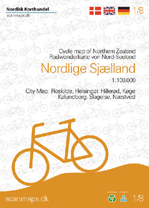 Fietskaart 1 Nordlige Sjaelland - Noord Zeeland (Denemarken) | Scanmap