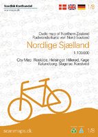Fietskaart 1 Nordlige Sjaelland - Noord Zeeland (Denemarken) | Scanmaps