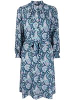 A.P.C. robe courte à motif cachemire - Bleu