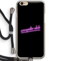 Vice Black: iPhone 6 / 6S Transparant Hoesje met koord