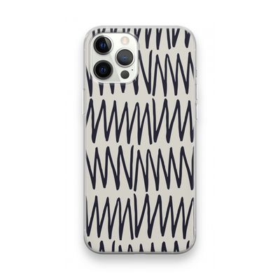 Marrakech Zigzag: iPhone 12 Pro Max Transparant Hoesje