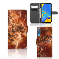 Samsung Galaxy A7 (2018) Bookcase Marmer Bruin - thumbnail