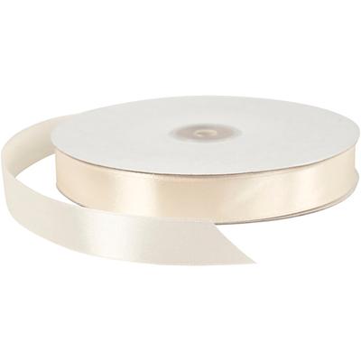 Creativ Company Satijnlint, b: 20 mm, off-white, 100 m/ 1 rol