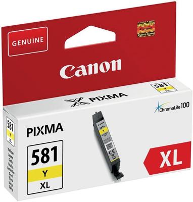 Canon inktcartridge CLI-581Y XL, 199 foto&apos;s, OEM 2051C001, geel