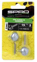 Spro Zinc Screw-In Jigheads 15 gr 2st.