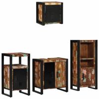 Badkamermeubelset met plank 4 pcs Multikleur 55 x 35 x 60 cm
