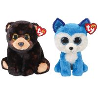 Ty - Knuffel - Beanie Buddy - Kodi Bear & Prince Husky - thumbnail