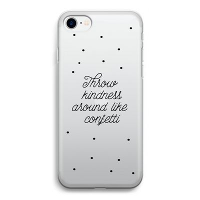 Confetti: iPhone SE 2020 Transparant Hoesje