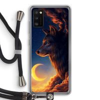 Night Guardian: Samsung Galaxy A41 Transparant Hoesje met koord