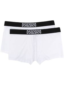 DSQUARED2 boxer à ceinture à logo - Blanc