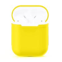 Portable Wireless Bluetooth Earphone Silicone Protective Box Anti-lost Dropproof Storage Bag for Apple AirPods 1/2(Earphone is not Included)(Yellow)
