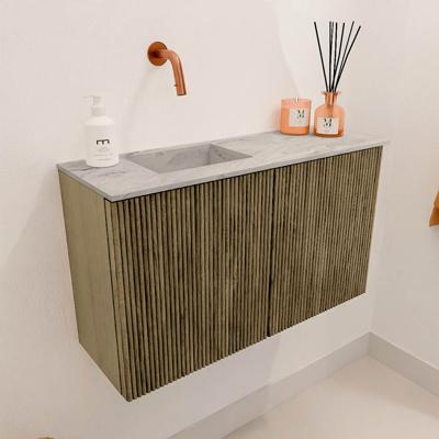 Toiletmeubel Mondiaz Joya Dlux | 70 cm | Meubelkleur Dusk | Faye wastafel Glace Wasbak Links | Zonder kraangat(en)