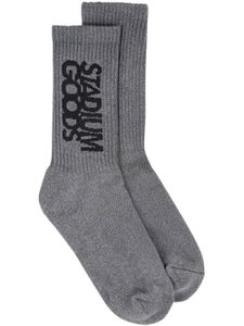 STADIUM GOODS® chaussettes à logo imprimé - Gris