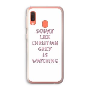 Christian Grey: Samsung Galaxy A20e Transparant Hoesje
