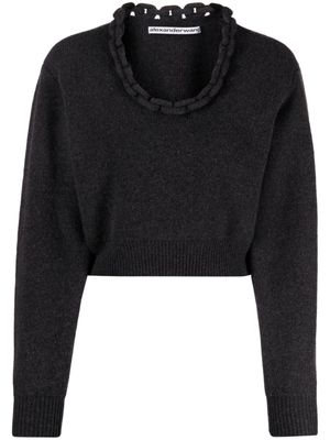 Alexander Wang pull en cachemire à encolure ronde - Gris