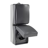 Buitenstopcontact schakelaar opbouw IP54 spatwaterdicht