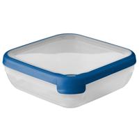 Curver grand chef vershoudbak vierkant 1.6l transparant/donkerblauw