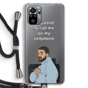 Hotline bling: Xiaomi Redmi Note 10S Transparant Hoesje met koord