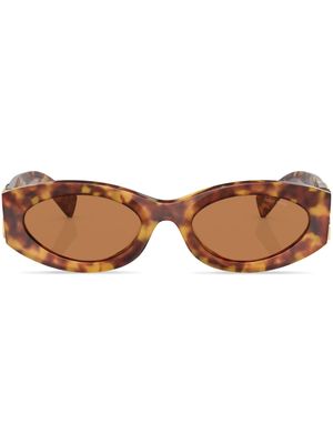 Miu Miu Eyewear lunettes de soleil à monture papillon - Vert