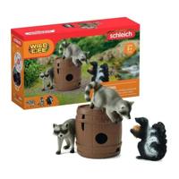 Grappige spelletjesdoos met noten, wilde dierenbeeldjes, Schleich 42596 Wild Life, Voor kinderen vanaf 3 jaar