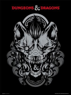 Kunstdruk Dungeons And Dragons Gnoll 30x40cm