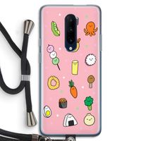 Happy bento friends: OnePlus 7 Pro Transparant Hoesje met koord