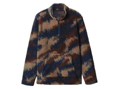 esmara Men Heren fleecetrui (Blauw/bruin, L)