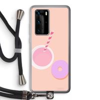 Donut: Huawei P40 Pro Transparant Hoesje met koord