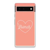 Friends heart: Google Pixel 6 Transparant Hoesje