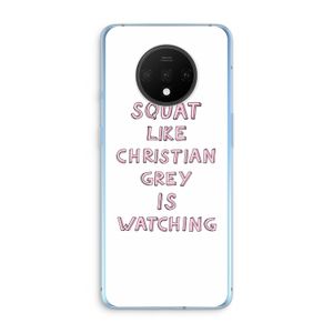 Christian Grey: OnePlus 7T Transparant Hoesje
