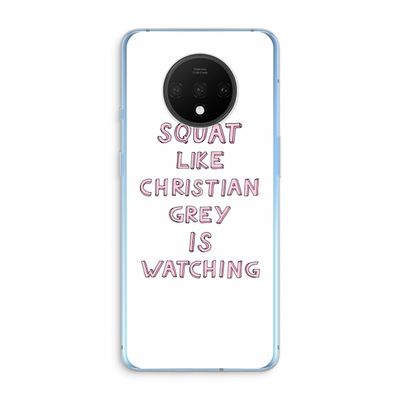 Christian Grey: OnePlus 7T Transparant Hoesje