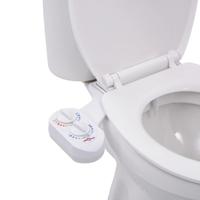 VidaXL Bidetaansluiting voor toiletbril warm/koud water enkel mondstuk