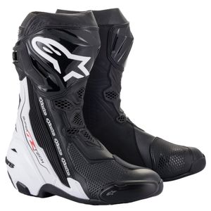 ALPINESTARS Supertech R, Sport motorlaarzen, Zwart-Wit