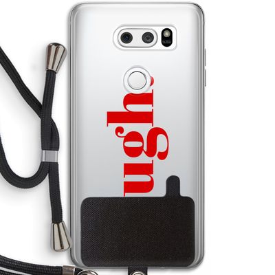 Ugh: LG V30 Transparant Hoesje met koord