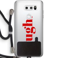 Ugh: LG V30 Transparant Hoesje met koord