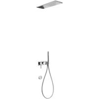 Regendouche set Tres 3V | Inbouw | Mengkraan | 3-weg | Rond | Chroom