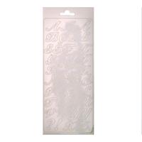 Vaessen Creative • sticker 10x23cm 10pcs alfabet wit