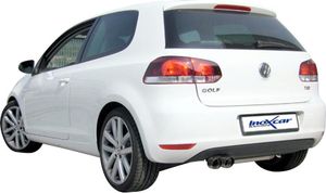 InoxCar uitlaat passend voor Volkswagen Golf VI 1.4TSi (160pk) 2008- 2x80mm Racing IXWGO39RA