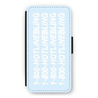 Hotline bling blue: iPhone 11 Pro Max Flip Hoesje