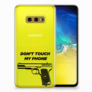 Samsung Galaxy S10e Silicone-hoesje Pistol DTMP