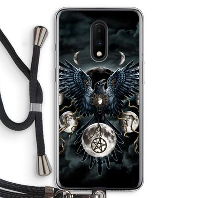 Sinister Wings: OnePlus 7 Transparant Hoesje met koord