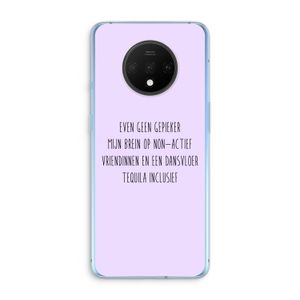 Tequila: OnePlus 7T Transparant Hoesje