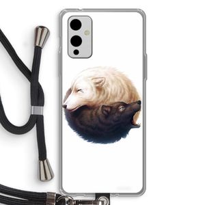 Yin Yang Wolves: OnePlus 9 Transparant Hoesje met koord