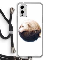 Yin Yang Wolves: OnePlus 9 Transparant Hoesje met koord