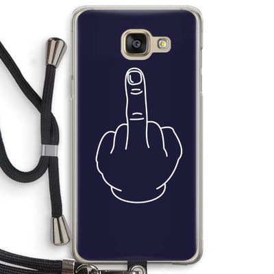 F**k U: Samsung Galaxy A5 (2016) Transparant Hoesje met koord