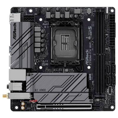 ASRock Z790M-ITX WiFi Moederbord Socket Intel LGA 1700 Vormfactor Mini-ITX Moederbord chipset Intel® Z790