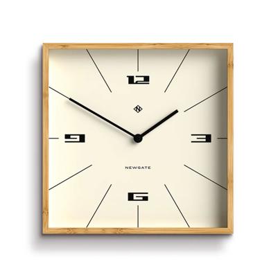 Newgate Fiji Wandklok in Bamboe - Lines